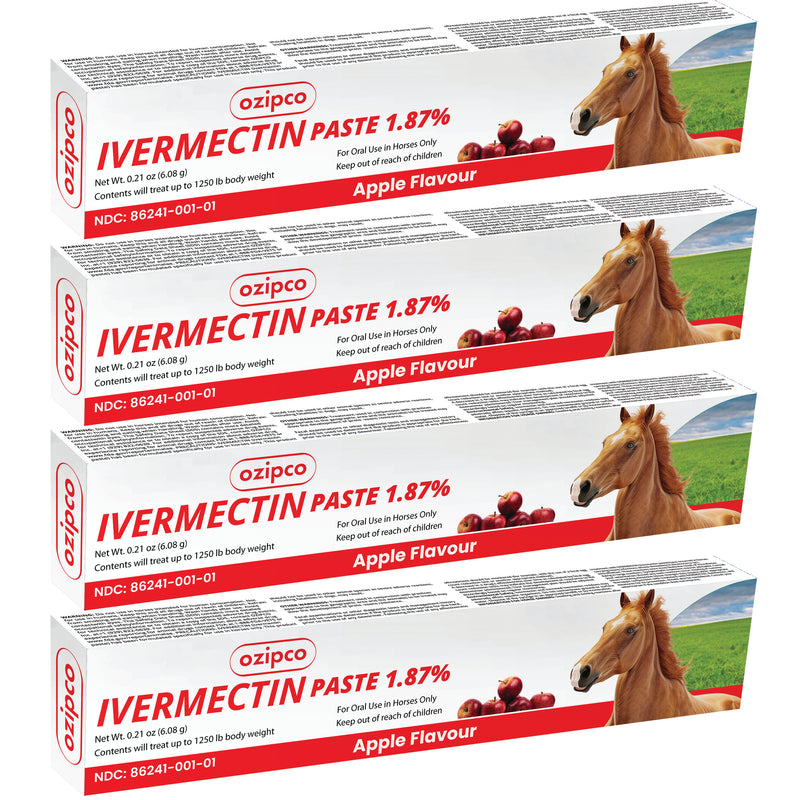 Ivermectin Horse Paste 1.87% — Pack of 4