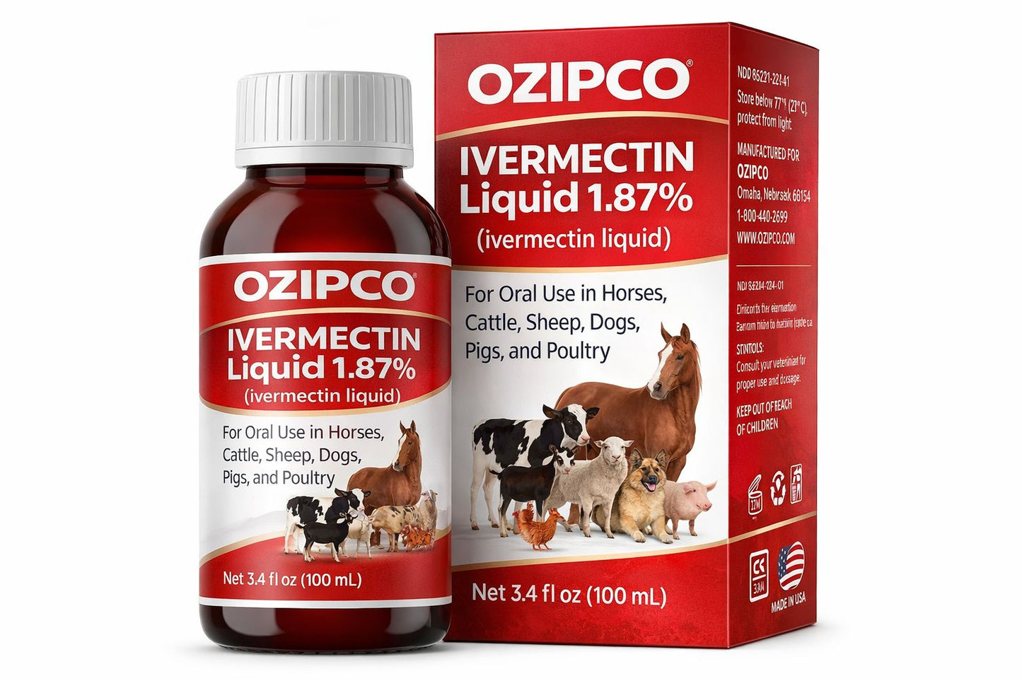 Ozipco Ivermectin Liquid 1.87%